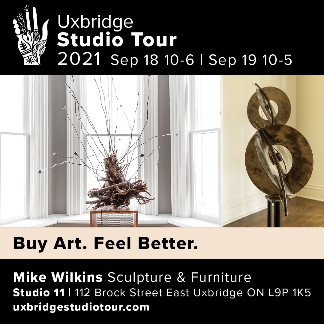 Mike Wilkins, studio site 11 of the Uxbridge Studio Tour will be welcoming guests Sept 18 & 19 2012